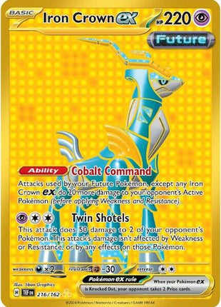 Iron Crown ex - 216/162 - SV05 Temporal Forces - Holofoil - Near Mint (NM)