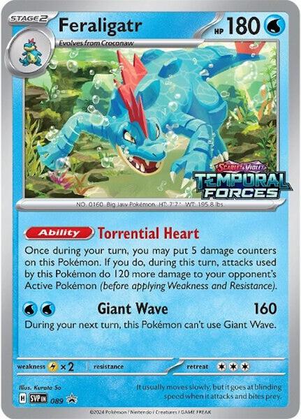 Feraligatr - 089 (Prerelease) - SV Scarlet and Violet Promo Cards - Holofoil - Near Mint (NM)