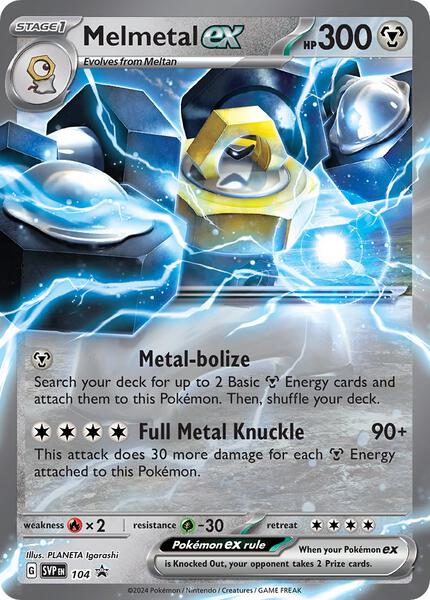 Melmetal ex - 104 - SV Scarlet and Violet Promo Cards - Holofoil - Near Mint (NM)