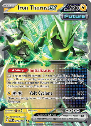 Iron Thorns ex - 077/167 - SV06 Twilight Masquerade - Holofoil - Near Mint (NM)