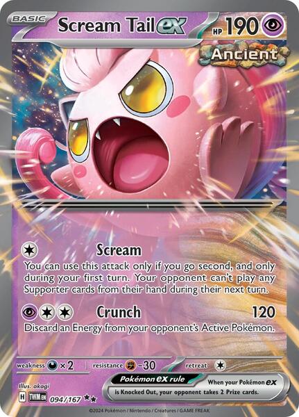 Scream Tail ex - 094/167 - SV06 Twilight Masquerade - Holofoil - Near Mint (NM)
