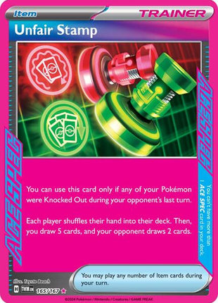 Unfair Stamp - SV06 Twilight Masquerade - Holofoil - Near Mint (NM)