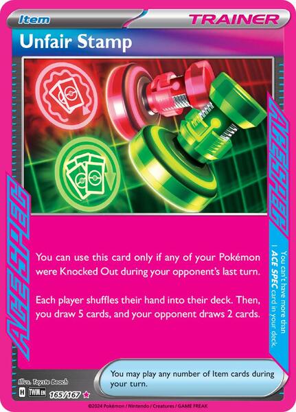 Unfair Stamp - SV06 Twilight Masquerade - Holofoil - Near Mint (NM)