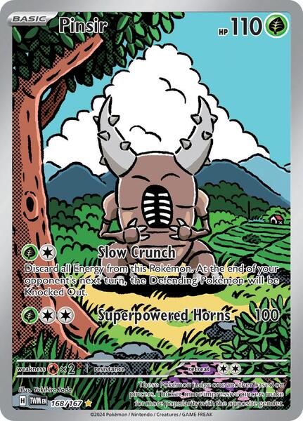 Pinsir - 168/167 - SV06 Twilight Masquerade - Holofoil - Near Mint (NM)