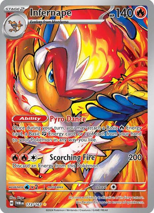 Infernape - 173/167 - SV06 Twilight Masquerade - Holofoil - Near Mint (NM)