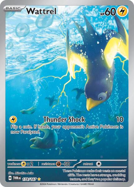 Wattrel - 178/167 - SV06 Twilight Masquerade - Holofoil - Near Mint (NM)