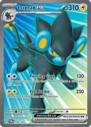 Luxray ex - 195/167 - SV06 Twilight Masquerade - Holofoil - Near Mint (NM)