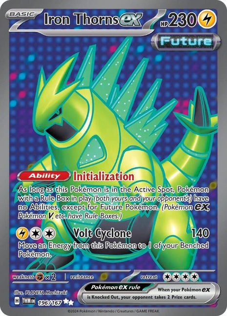 Iron Thorns ex - 196/167 - SV06 Twilight Masquerade - Holofoil - Near Mint (NM)