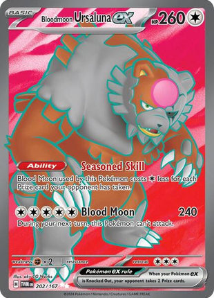Bloodmoon Ursaluna ex - 202/167 - SV06 Twilight Masquerade - Holofoil - Near Mint (NM)