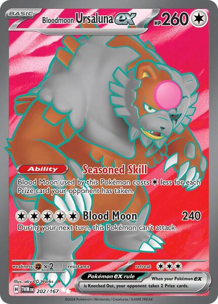 Bloodmoon Ursaluna ex - 202/167 - SV06 Twilight Masquerade - Holofoil - Near Mint (NM)