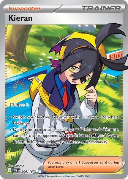 Kieran - 206/167 - SV06 Twilight Masquerade - Holofoil - Near Mint (NM)