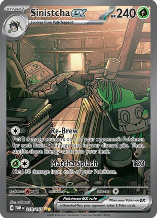 Sinistcha ex - 210/167 - SV06 Twilight Masquerade - Holofoil - Near Mint (NM)