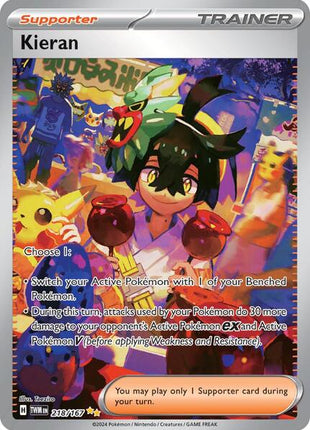 Kieran - 218/167 - SV06 Twilight Masquerade - Holofoil - Near Mint (NM)