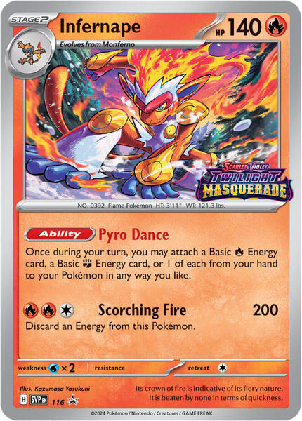 Infernape - 116 - SV Scarlet and Violet Promo Cards - Holofoil - Near Mint (NM)