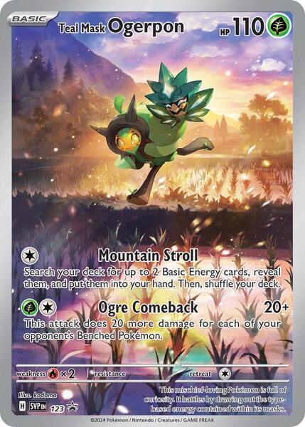 Teal Mask Ogerpon - 123 - SV Scarlet and Violet Promo Cards - Holofoil - Near Mint (NM)
