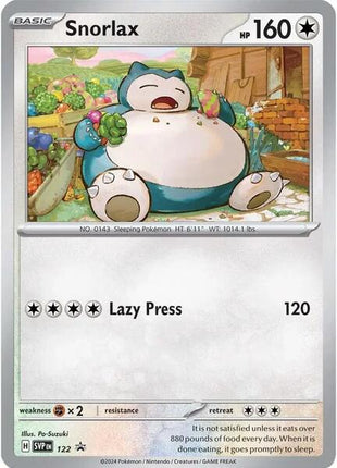 Snorlax - 122 - SV Scarlet and Violet Promo Cards - Holofoil - Near Mint (NM)