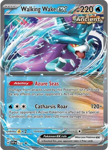 Walking Wake ex - 127 - SV Scarlet and Violet Promo Cards - Holofoil - Near Mint (NM)