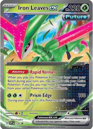 Iron Leaves ex - 128 - SV Scarlet and Violet Promo Cards - Holofoil - Near Mint (NM)