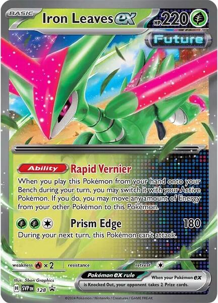 Iron Leaves ex - 128 - SV Scarlet and Violet Promo Cards - Holofoil - Near Mint (NM)