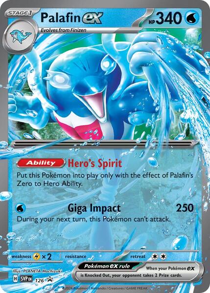 Palafin ex - 126 - SV Scarlet and Violet Promo Cards - Holofoil - Near Mint (NM)