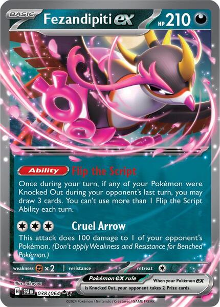 Fezandipiti ex - 038/064 - SV Shrouded Fable - Holofoil - Near Mint (NM)