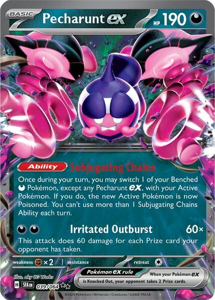 Pecharunt ex - 039/064 - SV Shrouded Fable - Holofoil - Near Mint (NM)