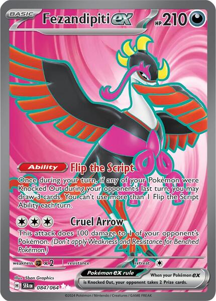 Fezandipiti ex - 084/064 - SV Shrouded Fable - Holofoil - Near Mint (NM)