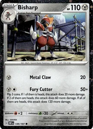 Bisharp - 149/197 (Cosmos Holo) - Miscellaneous Cards and Products - Holofoil - Near Mint (NM)