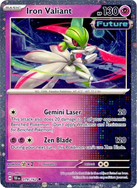 Iron Valiant - 079/162 (Cosmos Holo) - Miscellaneous Cards and Products - Holofoil - Near Mint (NM)