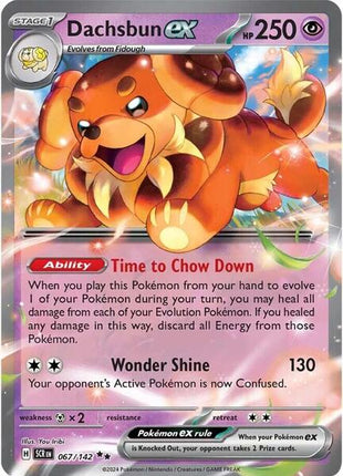 Dachsbun ex - 067/142 - SV07 Stellar Crown - Holofoil - Near Mint (NM)