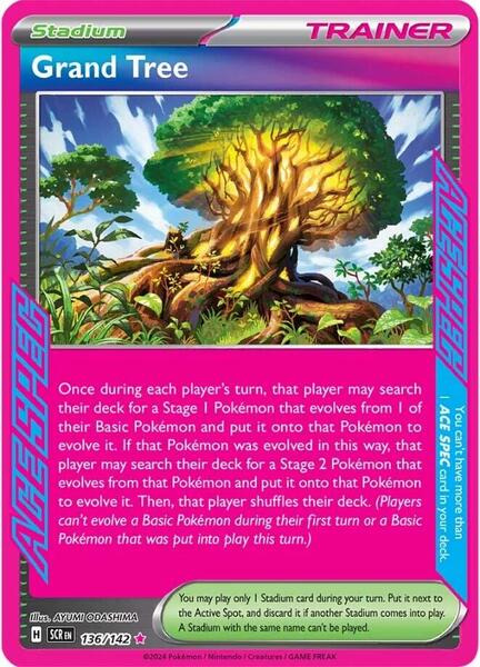 Grand Tree - SV07 Stellar Crown - Holofoil - Near Mint (NM)