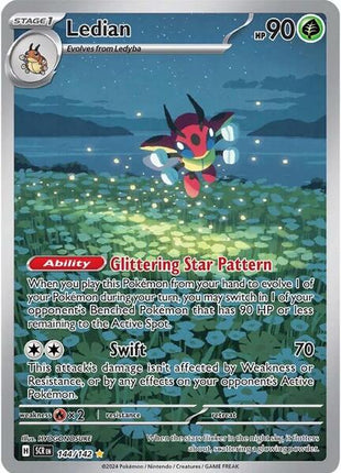 Ledian - 144/142 - SV07 Stellar Crown - Holofoil - Near Mint (NM)