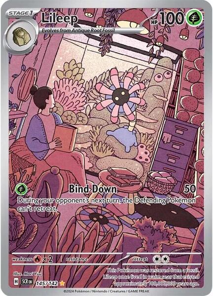 Lileep - 145/142 - SV07 Stellar Crown - Holofoil - Near Mint (NM)