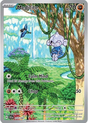 Meditite - 153/142 - SV07 Stellar Crown - Holofoil - Near Mint (NM)