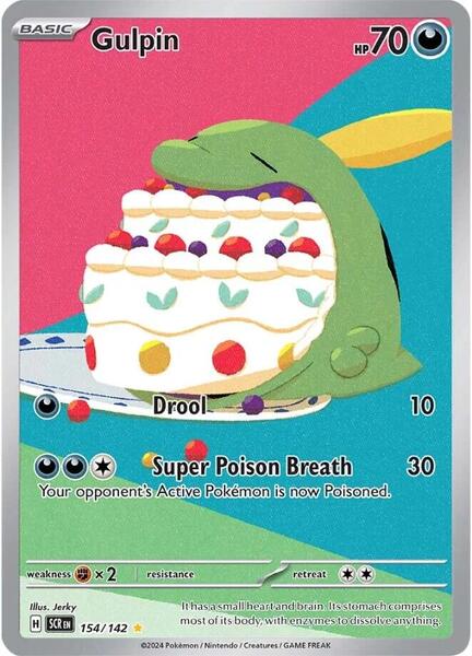 Gulpin - 154/142 - SV07 Stellar Crown - Holofoil - Near Mint (NM)