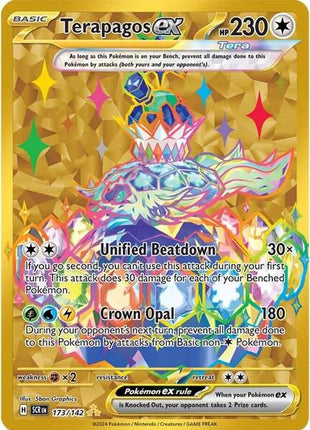 Terapagos ex - 173/142 - SV07 Stellar Crown - Holofoil - Near Mint (NM)