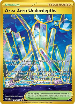 Area Zero Underdepths - 174/142 - SV07 Stellar Crown - Holofoil - Near Mint (NM)