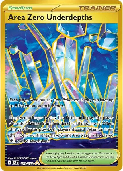 Area Zero Underdepths - 174/142 - SV07 Stellar Crown - Holofoil - Near Mint (NM)