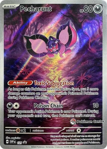 Pecharunt - 129 (Pokemon Center Exclusive) - SV Scarlet and Violet Promo Cards - Holofoil - Near Mint (NM)