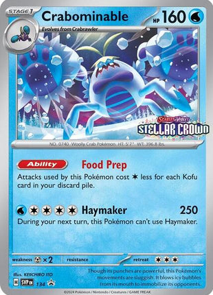 Crabominable - 134 - SV Scarlet and Violet Promo Cards - Holofoil - Near Mint (NM)