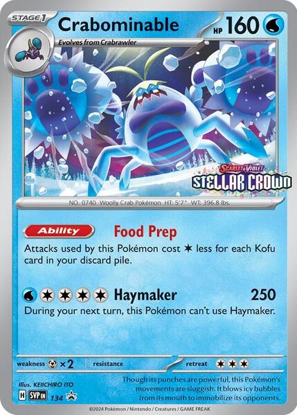 Crabominable - 134 - SV Scarlet and Violet Promo Cards - Holofoil - Near Mint (NM)