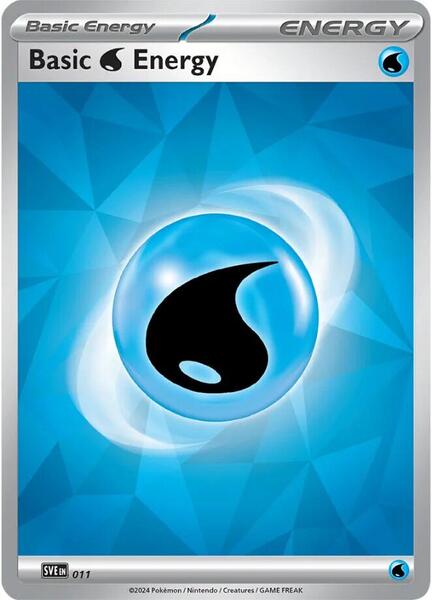 Basic Water Energy - 011 - SV07 Stellar Crown - Holofoil - Near Mint (NM)