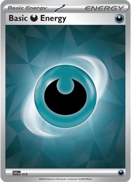 Basic Darkness Energy - 015 - SV07 Stellar Crown - Holofoil - Near Mint (NM)