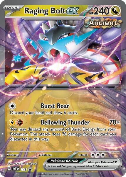 Raging Bolt ex - 145 - SV Scarlet and Violet Promo Cards - Holofoil - Near Mint (NM)