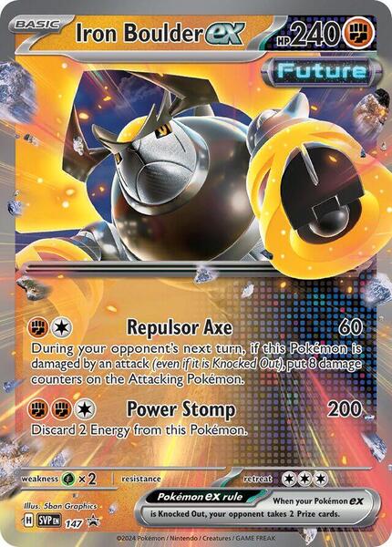 Iron Boulder ex - 147 - SV Scarlet and Violet Promo Cards - Holofoil - Near Mint (NM)
