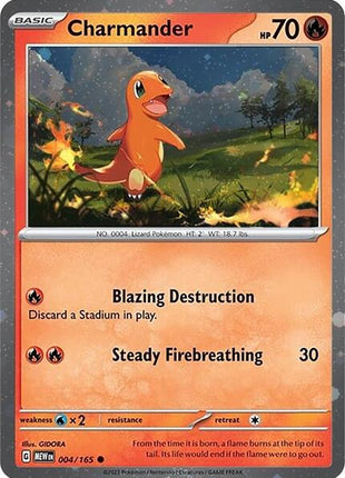 Charmander - 004/165 (Cosmos Holo) - SV Scarlet and Violet Promo Cards - Holofoil - Near Mint (NM)
