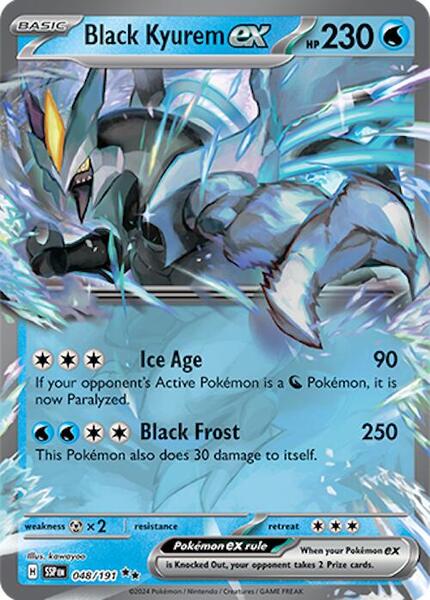 Black Kyurem ex - 048/191 - SV08 Surging Sparks - Holofoil - Near Mint (NM)