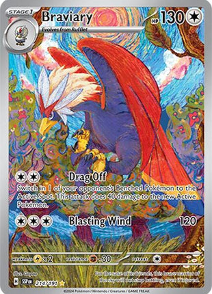 Braviary - 214/191 - SV08 Surging Sparks - Holofoil - Near Mint (NM)