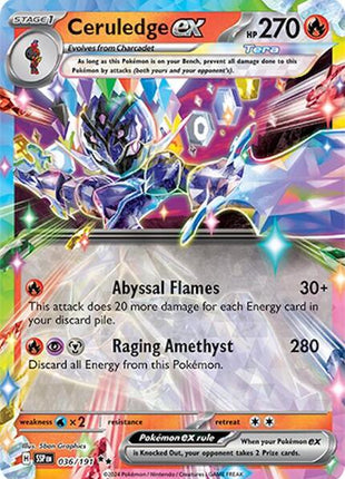 Ceruledge ex - SV08 Surging Sparks - Holofoil - Near Mint (NM)