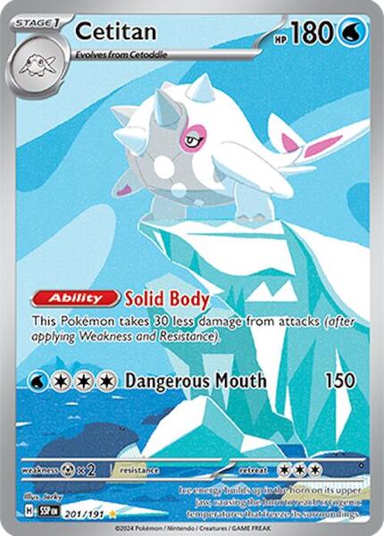 Cetitan - 201/191 - SV08 Surging Sparks - Holofoil - Near Mint (NM)